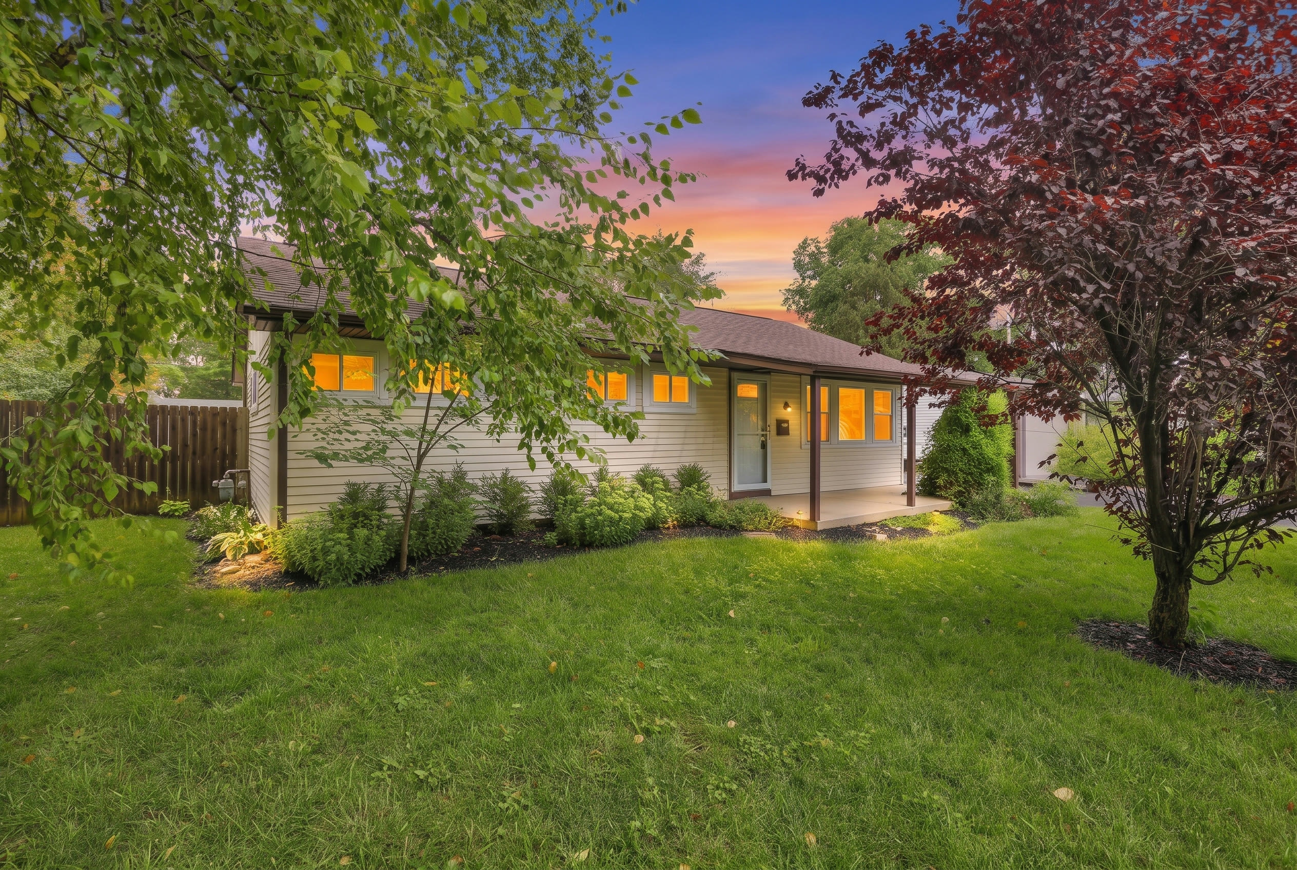 4361 Kerr Drive twilight exterior