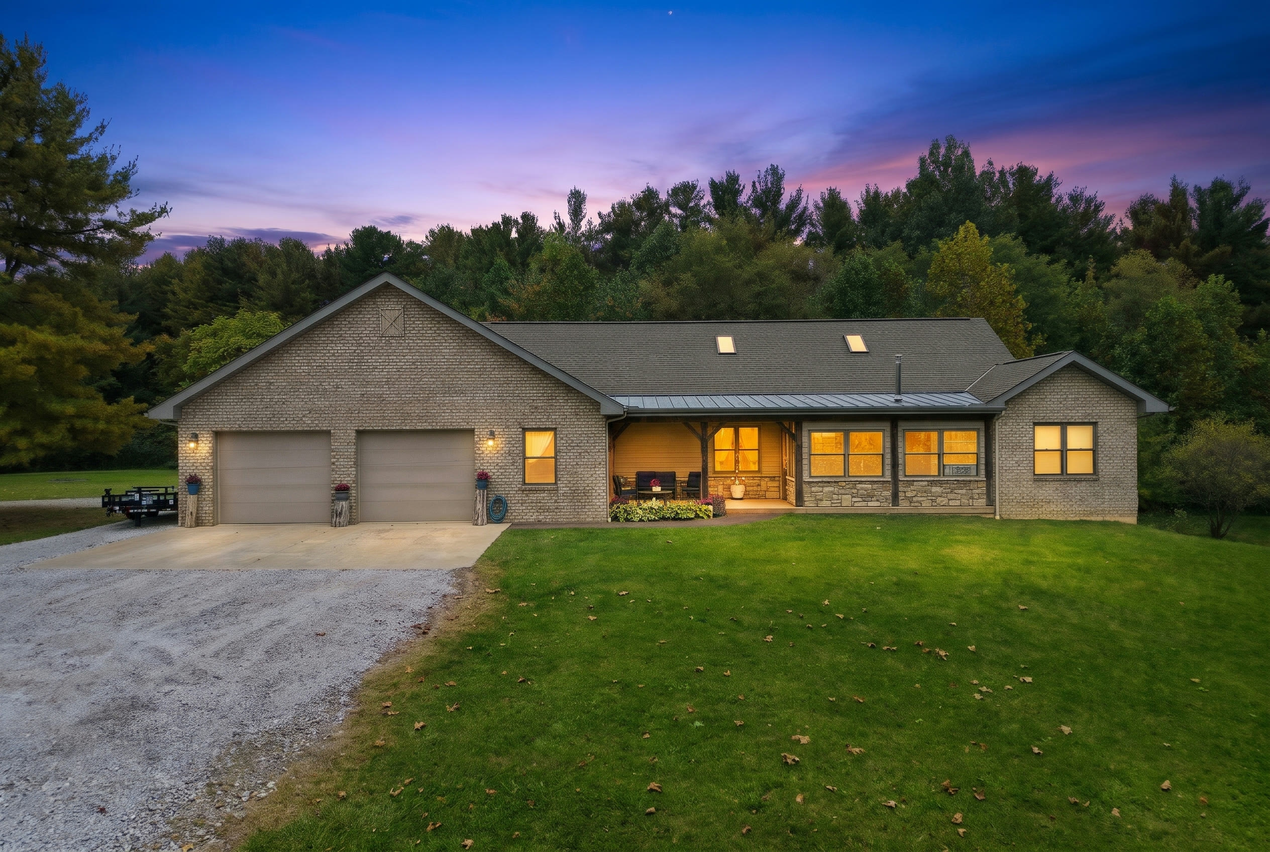 8680 Dunham Road, Mount Vernon - Virtual Twilight